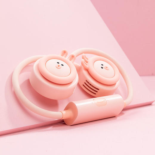 USB可充电运动小型风扇便捷式随身懒人挂脖迷你办公室 商品图6