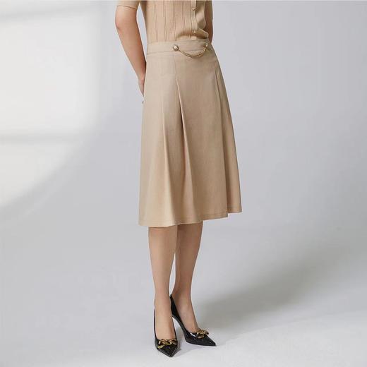 蓝地叠褶A摆半裙BLWCQ042000 商品图1