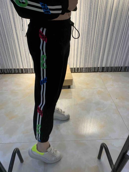 水淼2022春爆款 超显瘦时尚休闲运动松紧腰休闲裤3855 商品图12