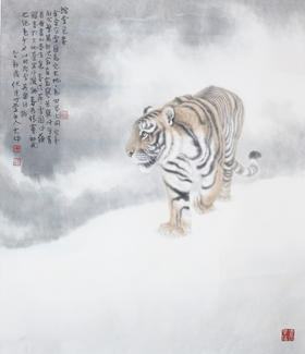 冯大中 踏雪觅春