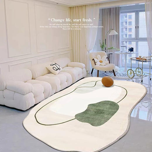 客厅地毯茶几垫大面积全铺垫子异形ins日式侘寂风厚款沙发地垫 商品图5