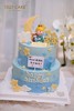 1027CAKE | 双层 蓝色系 翻糖小装饰  周岁蛋糕 小王子 商品缩略图0