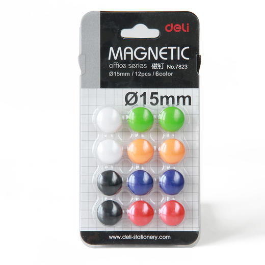 得力7823磁钉φ15mm(混)(12个/卡) 商品图4