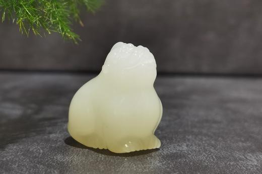 【御珠宫坊】羊脂白玉吞金兽挂件 商品图4