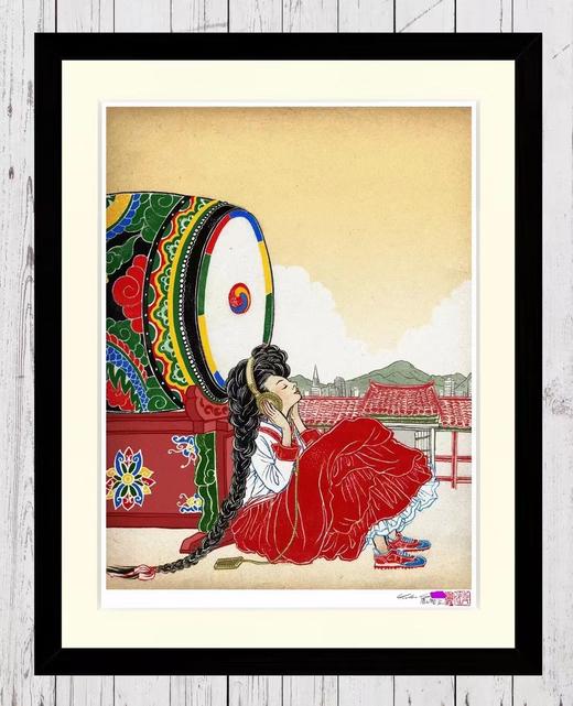 浮世绘-《音乐女孩》清水欲子 商品图0