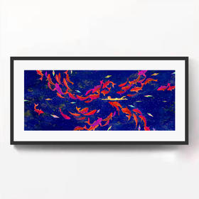 郭柯君《游》版画