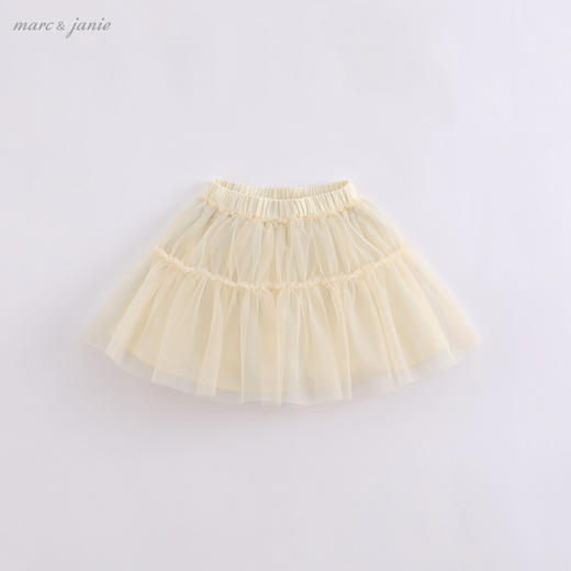 马克珍妮夏装新款 女童轻盈网纱短裙半身裙 儿童裙子220563 商品图1