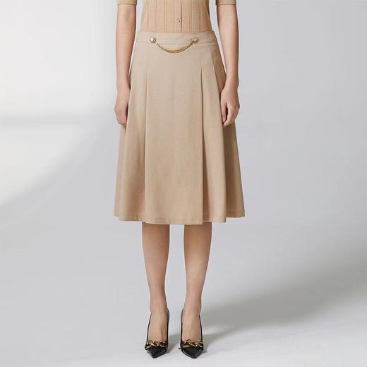 蓝地叠褶A摆半裙BLWCQ042000 商品图0