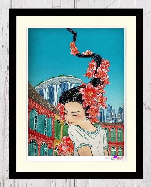 浮世绘-《樱花女孩》清水欲子 商品图0