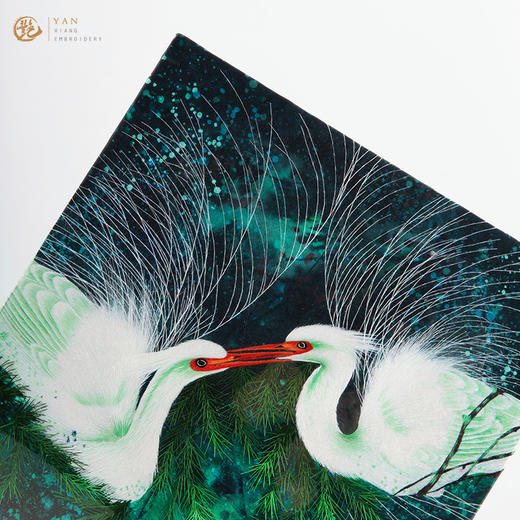 艷 湘绣 手工刺绣客厅餐厅玄关新中式挂画《金标大师系列》 商品图5