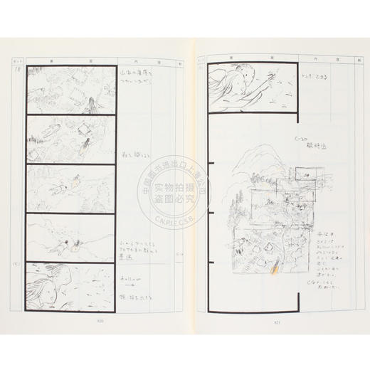 现货 日文原版 宫崎骏 辉夜姬物语 かぐや姫の物語 分镜绘画稿 商品图3