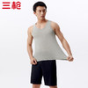 Threegun三枪 【高支新疆长绒棉】男士无袖背心打底衫-30611A211 商品缩略图3