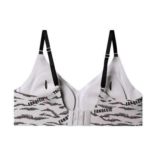 芬狄诗内衣女时尚趣味光面印花无钢圈一片式薄款上托文胸FB00346 商品图5