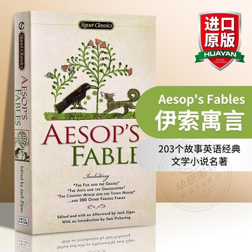 伊索寓言 英文原版 Aesop's Fables 203个故事英语经典文学小说名著正版进口书籍 英文版【经典文学读物】 商品图0