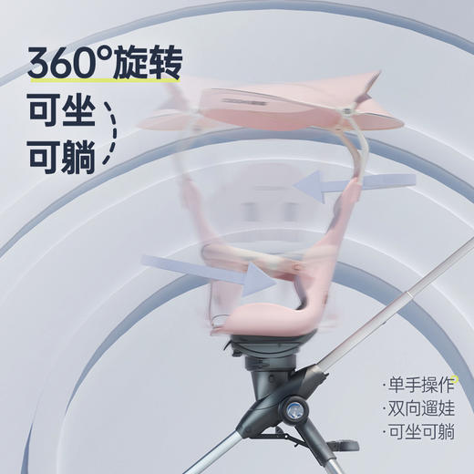 OOGHI酷骑溜娃神器可坐可躺宝宝婴儿推车轻便可折叠高景观遛娃车 商品图3