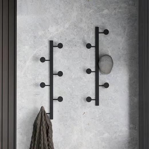 北欧轻奢衣帽架壁挂创意进门墙上装饰玄关挂衣钩竖排衣帽间挂衣架 商品图6