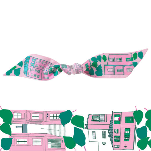 北京仓｜Petitjean Paris-Maison Rose-真丝 腕巾［法国设计师］ 商品图1