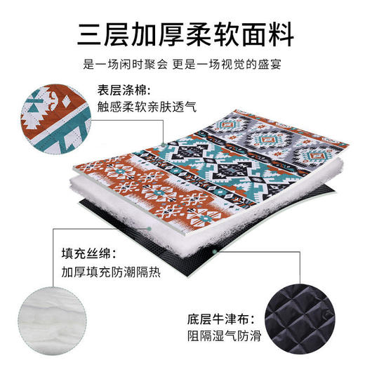 野炊布野餐垫防潮垫加厚野外户外垫子防水可折叠ins风郊春游地垫 商品图5