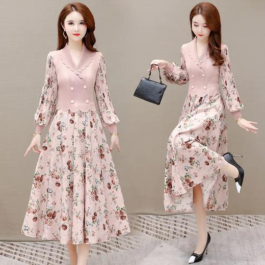 YW-LRX-Z7515春新款修身时尚气质优雅高贵A字裙 商品图0