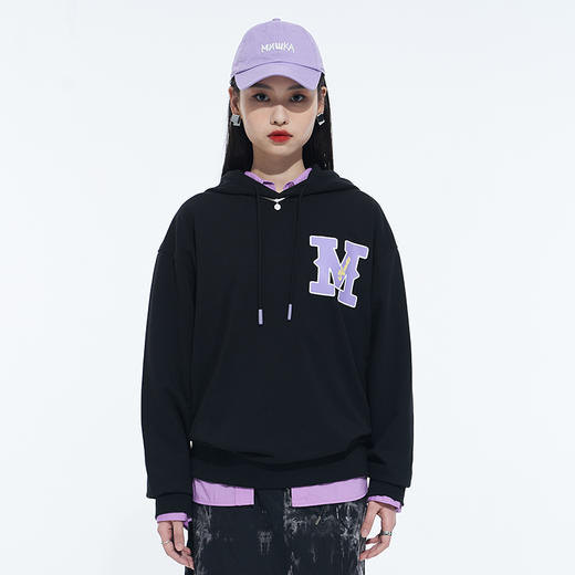 MISHKA印花套头连帽卫衣M21100452M 商品图1