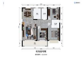 红岛壹号院116㎡