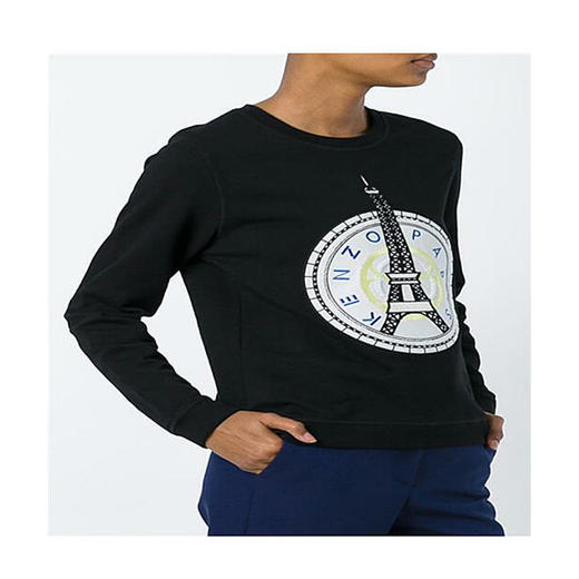 KENZO 高田贤三 虎头 女士卫衣 黑色 F652 SW742 4XD 99 商品图1