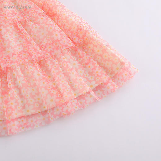 马克珍妮2022年夏装新款 女童蝴蝶袖网纱背心裙 儿童裙子220999 商品图3