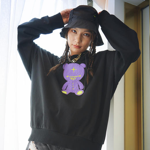 MISHKA熊贴布绣花卫衣M21100482M 商品图2