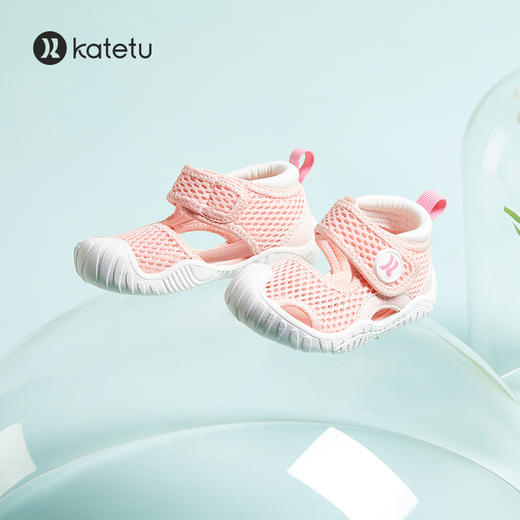 卡特兔女宝宝凉鞋男童沙滩鞋儿童鞋子学步夏季软底小童机能鞋防摔 商品图3
