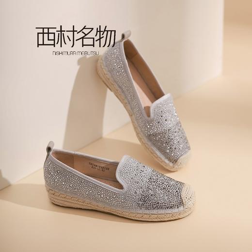 西村名物2022春季新款休闲平底豆豆鞋浅口舒适软皮单鞋T22AM19321 商品图3