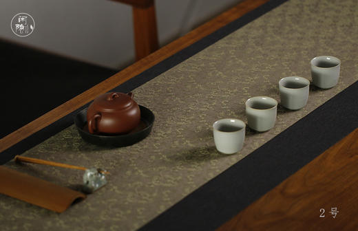 知舍 宋式茶书席 250*40厘米 长款成套茶席 商品图2