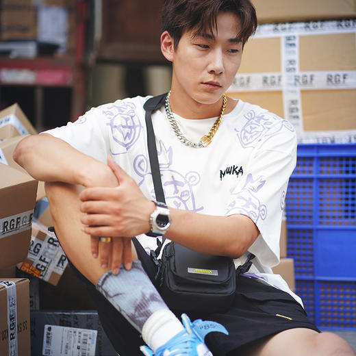 MISHKA领满印短袖T恤M21100034M 商品图2