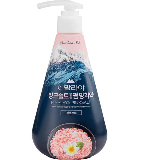 竹盐牙膏按压式口气清新呵护牙龈喜马拉雅粉盐派缤285g韩国进口 商品图3