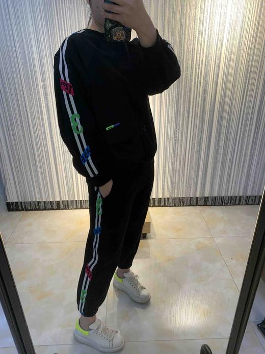 水淼2022春爆款 超显瘦时尚休闲运动松紧腰休闲裤3855 商品图9