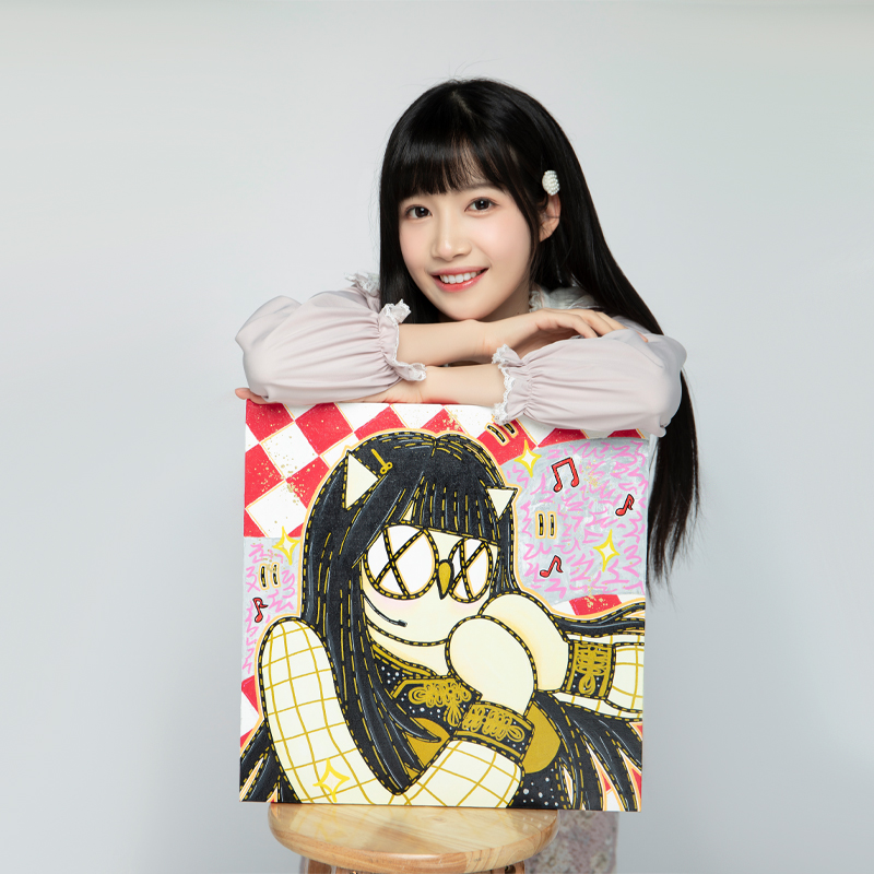 歪歪《pink love - 邹若男》画芯