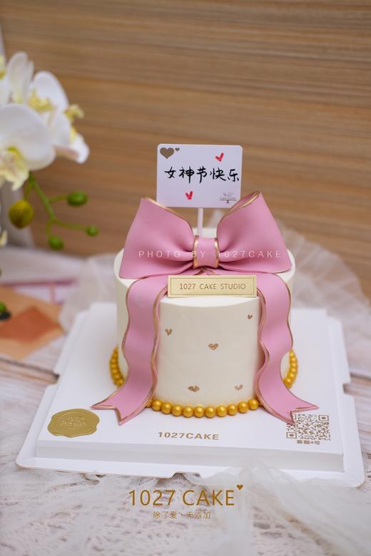 1027CAKE | 少女心 蝴蝶结 粉嫩色系 为你的少女心加冕 翻糖 商品图4