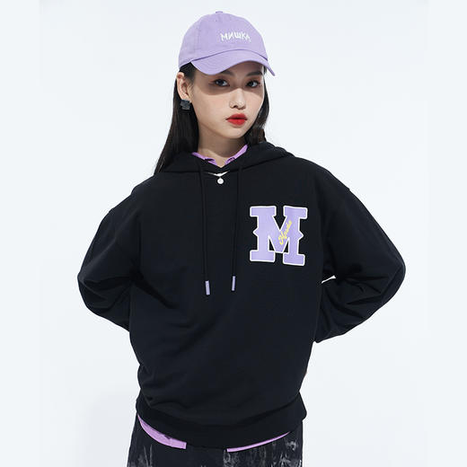 MISHKA印花套头连帽卫衣M21100452M 商品图3