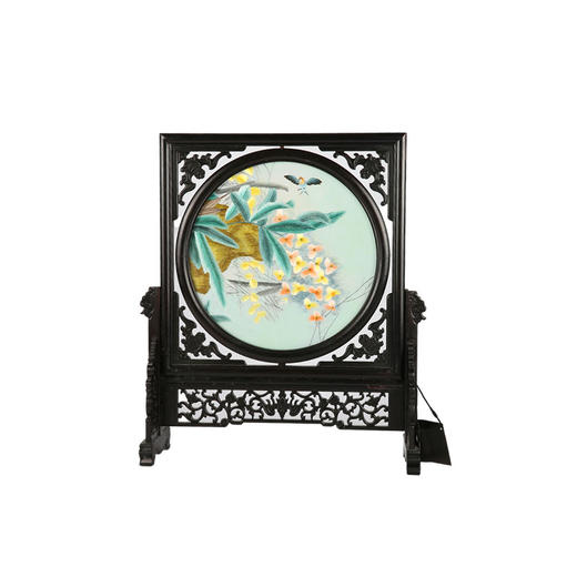 艷 湘绣 手工刺绣30cm双面绣石君原创中式摆件家居商务礼品 商品图0