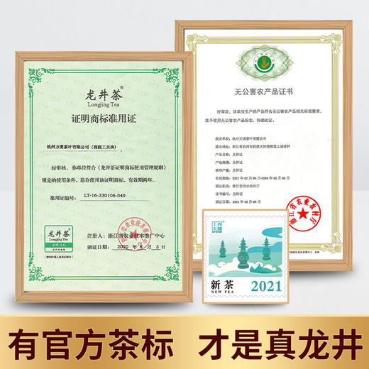 西湖工夫2022新茶龙井明前特级50g杭州味道瓷罐 商品图3