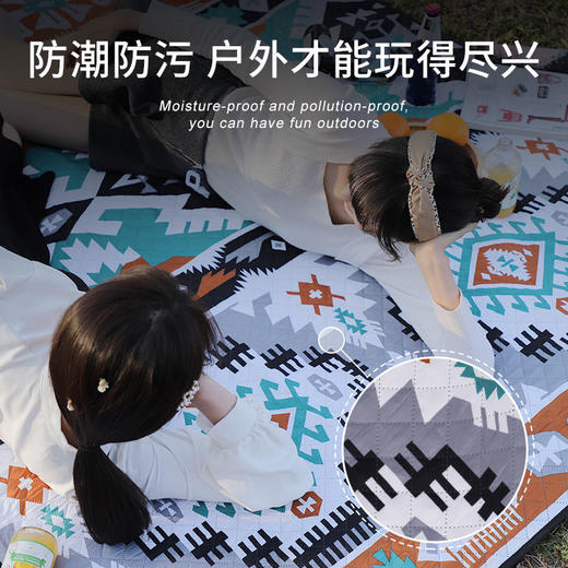 野炊布野餐垫防潮垫加厚野外户外垫子防水可折叠ins风郊春游地垫 商品图8