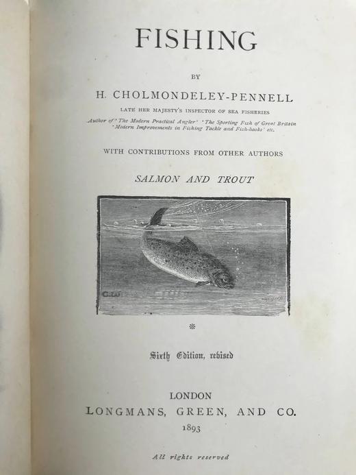 1893年 垂钓指南（全2卷） 数百幅版画插图 漆布精装32开 商品图3