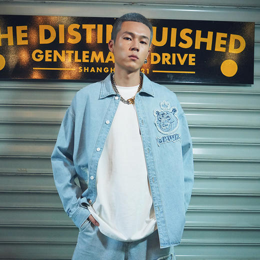 MISHKA长袖牛仔衬衫M21100220M 商品图1