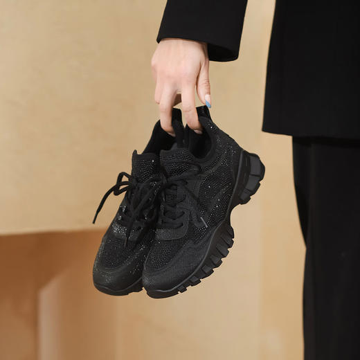 西村名物2022年春新款街头运动风厚底老爹鞋女休闲鞋T22AM19331 商品图3