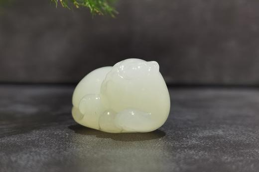 【御珠宫坊】羊脂白玉猫挂件 商品图5