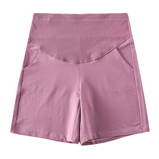 【孕妈潮搭 时尚舒适 】网红孕妇裤子小个子2022夏薄款外穿纯棉托腹五分运动短裤宽松 显瘦 商品图3