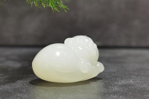 【御珠宫坊】羊脂白玉猫挂件 商品图4