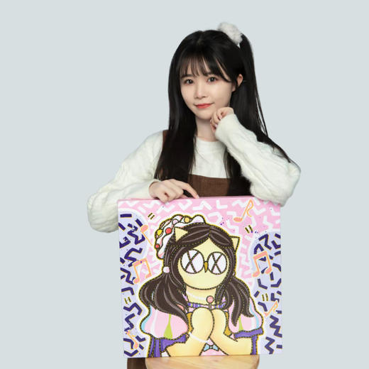 歪歪《pink love - 桂楚楚》画芯 商品图0