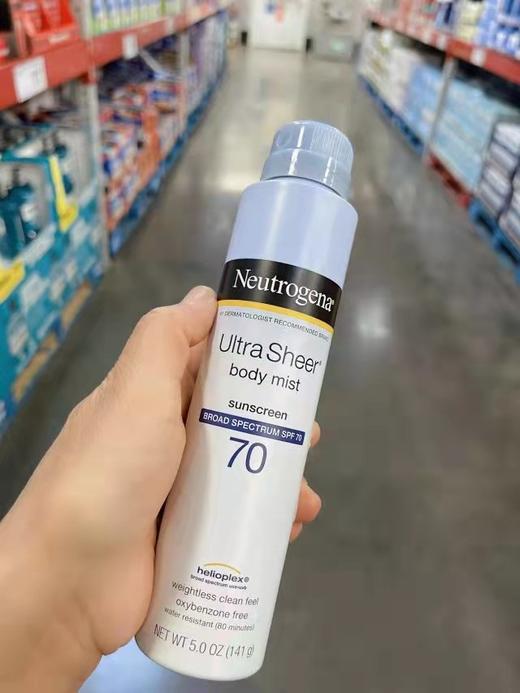 Neutrogena露得清 无油薄干爽高效防晒喷雾SPF70   141g 商品图3