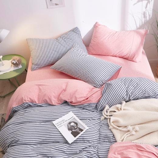 【针织棉套件】天竺棉四件套三件套全棉针织棉百隆纱线裸睡神器力荐 商品图1