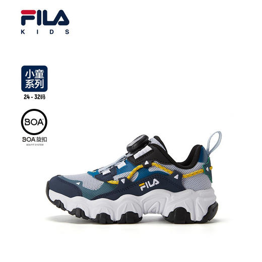 小斐乐儿童运动鞋2022夏季新款男女小童网面透气猫爪跑步鞋K14B221108F 商品图0